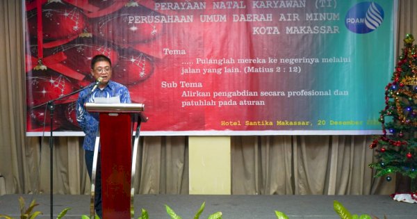 Jalin Toleransi dan Kebersamaan, Keluarga Besar PDAM Makassar Rayakan Natal