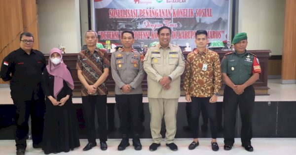 Jelang Tahun Politik, Bupati Maros Buka Kegiatan Sosialisasi Penanganan Konflik Sosial