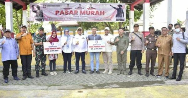 2.500 Masyarakat Suwawa Nikmati Pasar Murah Rangkaian HUT Provinsi Gorontalo