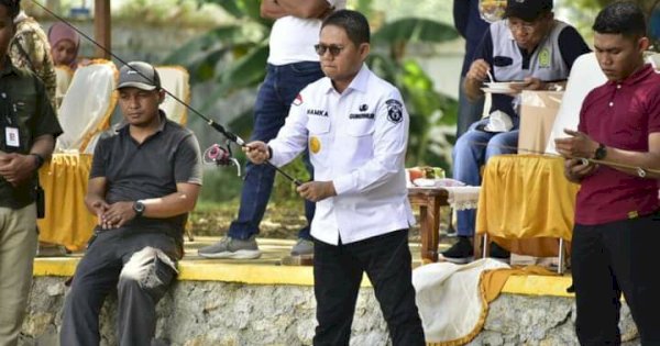 Diskumperindag Provinsi Gorontalo Gelar Lomba Mancing