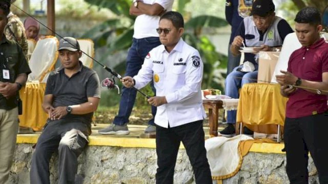 Diskumperindag Provinsi Gorontalo Gelar Lomba Mancing