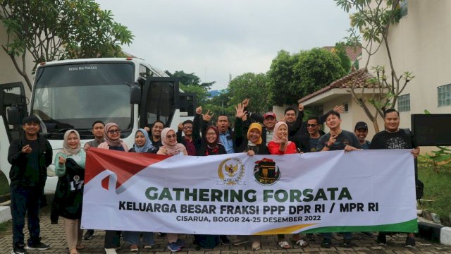 Menjelang tutup akhir tahun 2022, dan memasuki tahun politik 2023-2024 Forum Staf dan Tenaga Ahli (FORSATA) DPR/MPR RI Fraksi PPP menggelar Gathering di Cisarua Bogor, pada Sabtu (24/12/2022). 