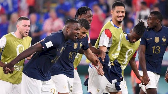 Selebrasi Timnas Prancis di Piala Dunia 2022. (foto: FFF) 