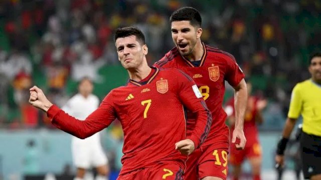 Dokumentasi Timnas Spanyol saat mengalahkan Timnas Kosta Rika di babak grup Piala Dunia 2022 Qatar. (foto: FIFA)