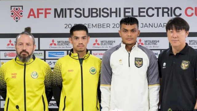 Dokumentasi Kapten Timnas Brunei Darussalam, Hendra Azam (kiri kedua) jelang melawan Timnas Indonesia. (foto: AFF)