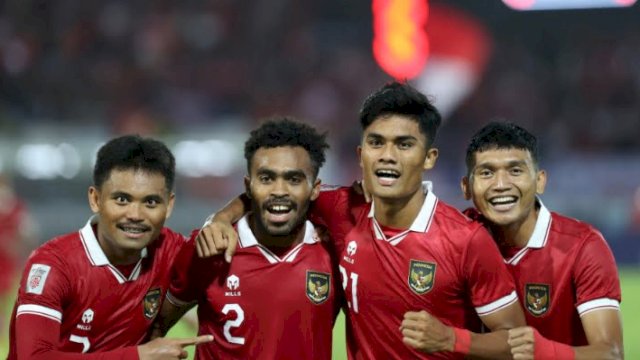 Skuad Timnas Indonesia saat menghadapi Timnas Brunei Darussalam dalam laga kedua Grup A, Piala AFF 2022 di Stadion KLFC, Senin (26/12/2022). (foto: PSSI)