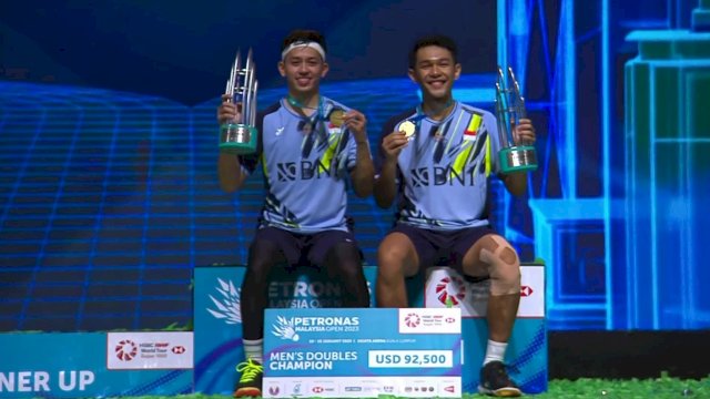 Pasangan nomor 1 dunia, Fajar Alfian/Muh Rian Ardianto sukses meraih gelar perdananya di turnamen pembuka BWF World Tour 2023, di ajang Malaysia Open 2023, yang berlangsung di Axiata Arena, Kuala Lumpur, pada 10-15 Januari 2023.