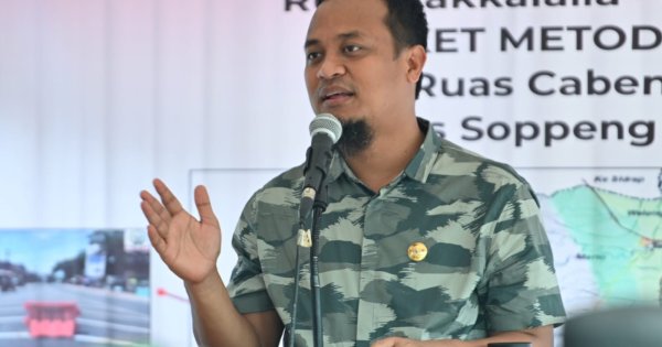 Pembangunan Jalan ke Wisata Air Terjun Batu Manrusu Sudah 90 Persen