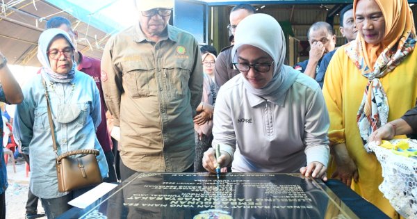 Bupati Indah Resmikan Lumbung Pangan di Desa Sidobinangun Senilai Rp 1 M