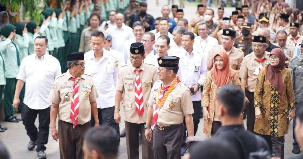 SYL Lantik Pj Bupati Setiawan Aswad Jadi Ketua Mabicab Pramuka Takalar