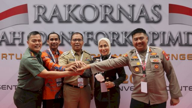 Wali Kota Makassar, Moh. Ramdhan Pomanto menghadiri langsung Rapat Kordinasi Nasional (Rakornas) di Sentul International Convention Center (SICC), Sentul City, Bogor, Jawa Barat, Selasa (17/1/2023).