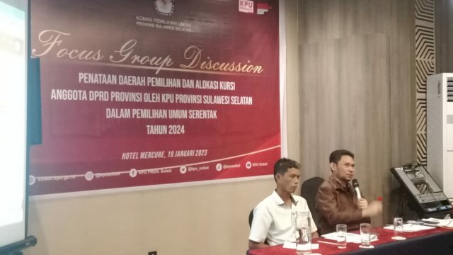 KPU Sulsel Gelar FGD Perihal Penataan Dapil, Ini Aspirasi Parpol