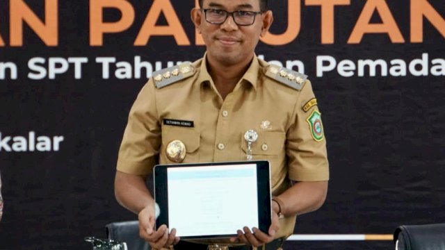 Pekan panutan pajak Penyampaian SPT Tahunan dan Pemadanan NIK-NPWP oleh Kantor Pelayanan, Penyuluhan dan Konsultasi Perpajakan (KP2KP) Takalar di bawah naungan KPP Pratama Bantaeng berlangsung di Baruga I Manindori, Kantor Bupati