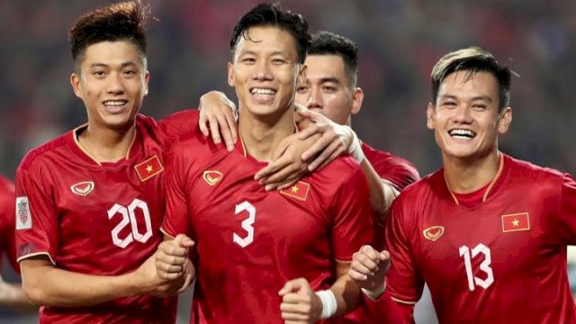 Dokumentasi Timnas Vietnam saat menghadapi Timnas Malaysia, dalam duel Grup B, Piala AFF 2022 beberapa waktu lalu. (foto: AFC)