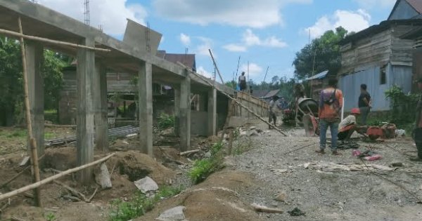 Pembangunan Jembatan Gantung Pituriase di Sidrap Sudah Capai 75 %