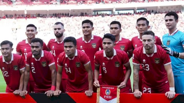 Starter Timnas Indonesia saat menghadapi Timnas Vietnam di leg pertama semifinal Piala AFF 2022 yang berlangsung di SUGBK, Jakarta, Jumat (6/1/2023). (foto: AFF)