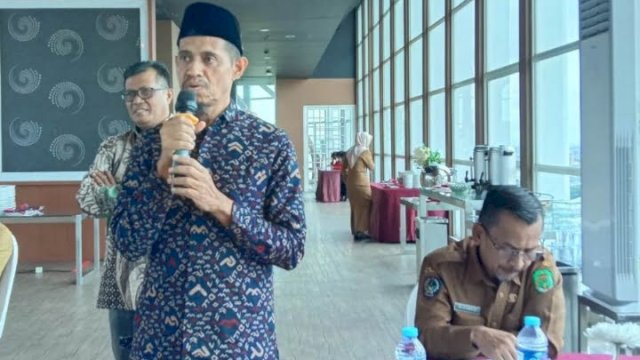 Kadis Kominfo-SP Luwu Utara, Arief R. Palallo, saat menghadiri Lokakarya SPBE, di Hotel Aston Makassar, Selasa (10/1/2023). 