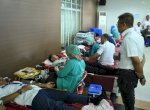Karyawan PDAM Makassar Ikuti Donor Darah, Sumbang 94 Kantong Darah 