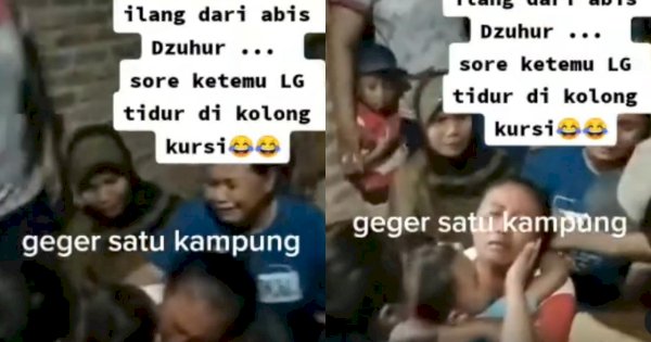 Bikin Heboh Sekampung Dikira Diculik, Bocah Ini Tertidur Pulas di Kolong Kursi 