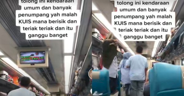 Viral Rombongan Main Kuis di Gerbong Kereta Api, Bikin Penumpang Lain Terganggu 