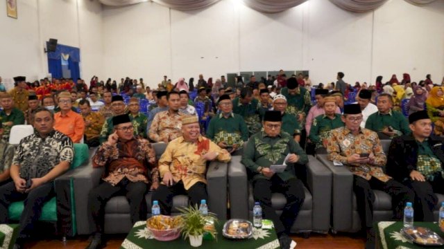 Suasana pembukaan Musyawarah Wilayah ke-5 Muhammadiyah dan Aisyiyah Gorontalo yang berlangsung di Aula Universitas Muhammadiyah Gorontalo, Kabupaten Gorontalo, Sabtu (4/2/2023) yang turut dihadiri Penjabat Gubernur Gorontalo Hamka Hendra Noer.