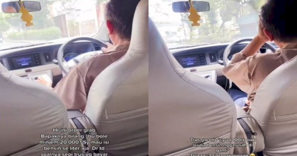 Driver Taksi Online Pinjam Uang Rp20 Ribu ke Penumpang, Alasannya Bikin Haru 