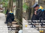 Momen Pilu Seorang Wisudawan Tanpa Orang Tua, Duduk Sendirian Sambil Pegang Ijazah