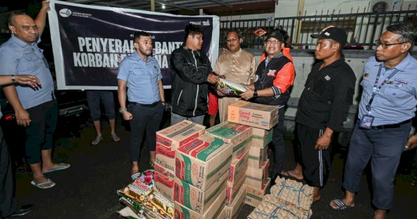 Gerak Cepat PDAM Kota Makassar, Serahkan Bantuan Banjir kepada Warga Terdampak