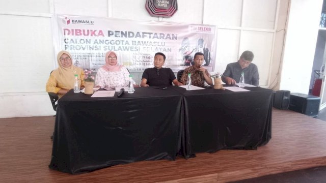 Pendaftar Calon Bawaslu Sulsel Sudah 34 Orang, Potensi Terus Bertambah