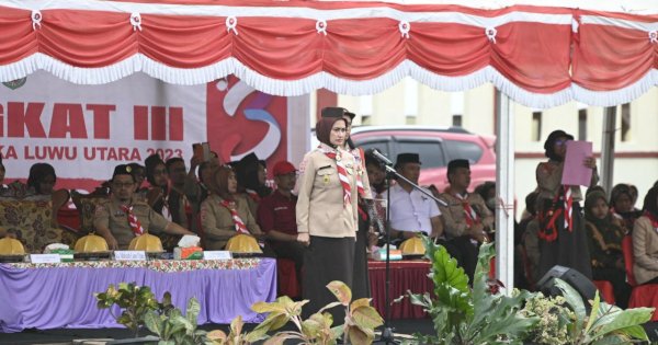 Bupati Indah Harap Pramuka Bisa Cetak Generasi yang Bertanggung Jawab di Luwu Utara