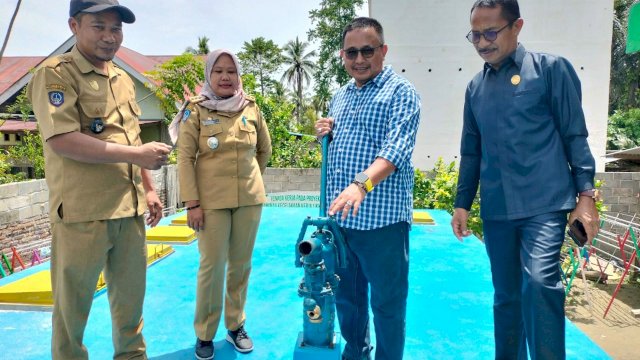 Anggota DPR RI Muh Fauzi Resmikan ABSAH di Desa Wonokerto Luwu Utara