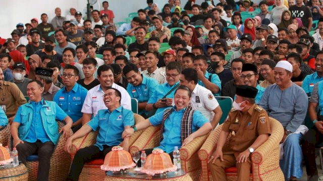 Konsolidasi kader Partai Gelora Sulawesi Barat di Gedung Gabungan Dinas (Gadis) Kabupaten Polewali Mandar (Polman), Sulbar (28/2/2023).&nbsp;