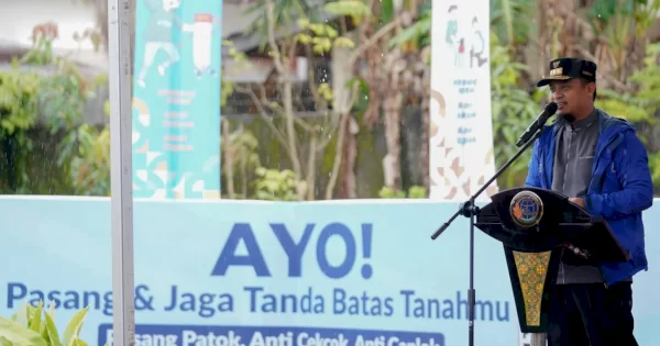 Gubernur Andi Sudirman Beri Pesan pada Kegiatan GEMAPATAS: Patok Batas Tanah Anda