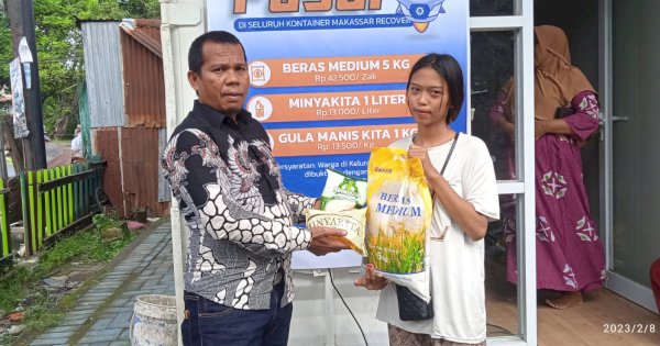 Pasar Murah di Kontainer Kaluku Bodoa Bantu Warga Berpenghasilan Rendah