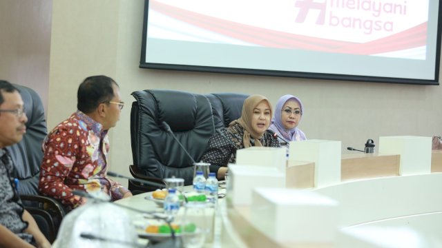 Wakil Wali Kota Makassar Fatmawati Rusdi hadir dalam Rapat Koordinasi Program dan Kegiatan 2023 lingkup Pemkot Makassar, di Ruang Sipakatau Kantor Balai Kota, Kamis (9/02/2023).