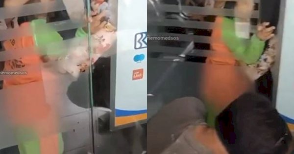 Jari Anak Ini Terjepit Pintu ATM, Netizen: Gak Kuat Lihatnya