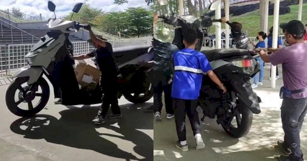 Viral Penampakan Motor Matic Raksasa, Netizen: The Real Moge Ini Mah 