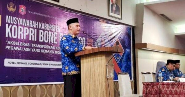 Muskab Korpri Bone Bolango, Rifli Katili Tekankan 4 Peran Strategis Anggota