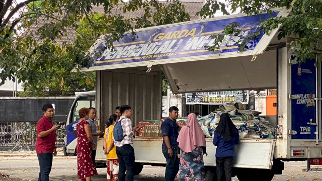 Dokumentasi Operasi Pasar Murah Mobile yang dilaksanakan Disdag Makassar, beberapa waktu lalu.