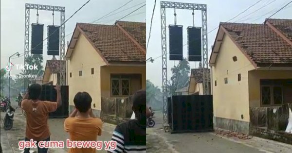 Viral Sound System Bikin Genting Rumah Warga Berjatuhan ke Jalan