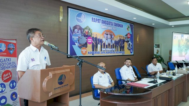 Koperasi Karyawan Perumda Air Minum Kota Makassar Tirta Sejahtera menggelar Rapat Anggota Tahunan (RAT) untuk tahun buku 2022, pada Rabu (8/3/2023) di Aula Tirta Dharma PDAM Kota Makassar.