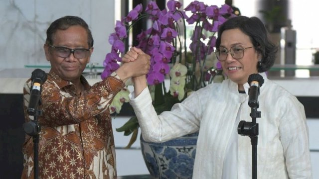 Menkopolhukam Mahfud-Menkeu Sri Mulyani Sepakat Usut Isu Transaksi Rp300 T