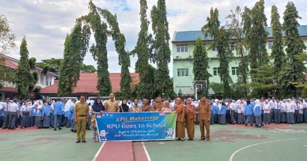 KPU Makassar Sosialisasi di 7 Sekolah, Diminta Sarankan Pentingnya Pemilih