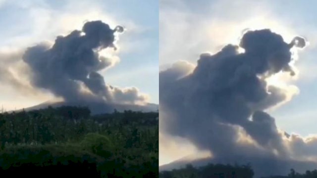 Viral Penampakan Awan Panas Gunung Merapi Disebut Mirip Mbah Petruk