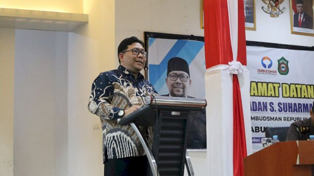 Anggota Ombudsman RI Dadan S. Suharmanwijaya melakukan kunjungan kerja ke Kabupaten Takalar, Rabu (15/3/2023).