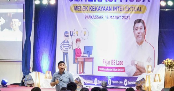 Stafsus Menkumham Ajak Generasi Muda di Makassar Melek Kekayaan Intelektual