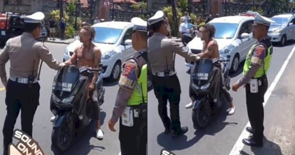 Viral Bule di Bali Marah-marah ke Polisi Karena Menolak Ditilang