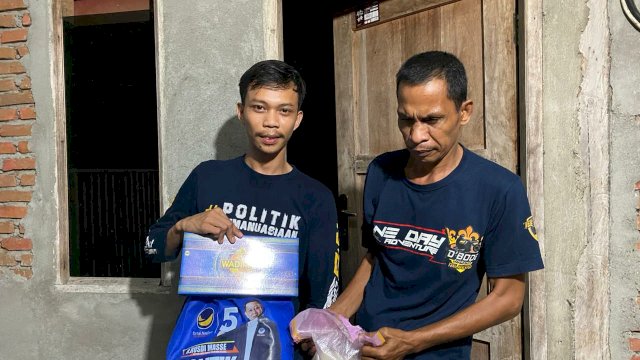 Warga Pinrang Dapat Kiriman Paket Sahur Gratis dari Rusdi Masse