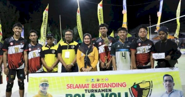 Resmi Ditutup Bupati Indah, Ini Pemenang Bola Voli Muhammad Fauzi Cup II 