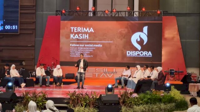 Dinas Pemuda dan Olahraga (Dispora) Makassar, menghadirkan fitur Panic Button dalam Rakorsus 2023 Pemkot Makassar di Four Point Hotel, Selasa (14/3/2023).